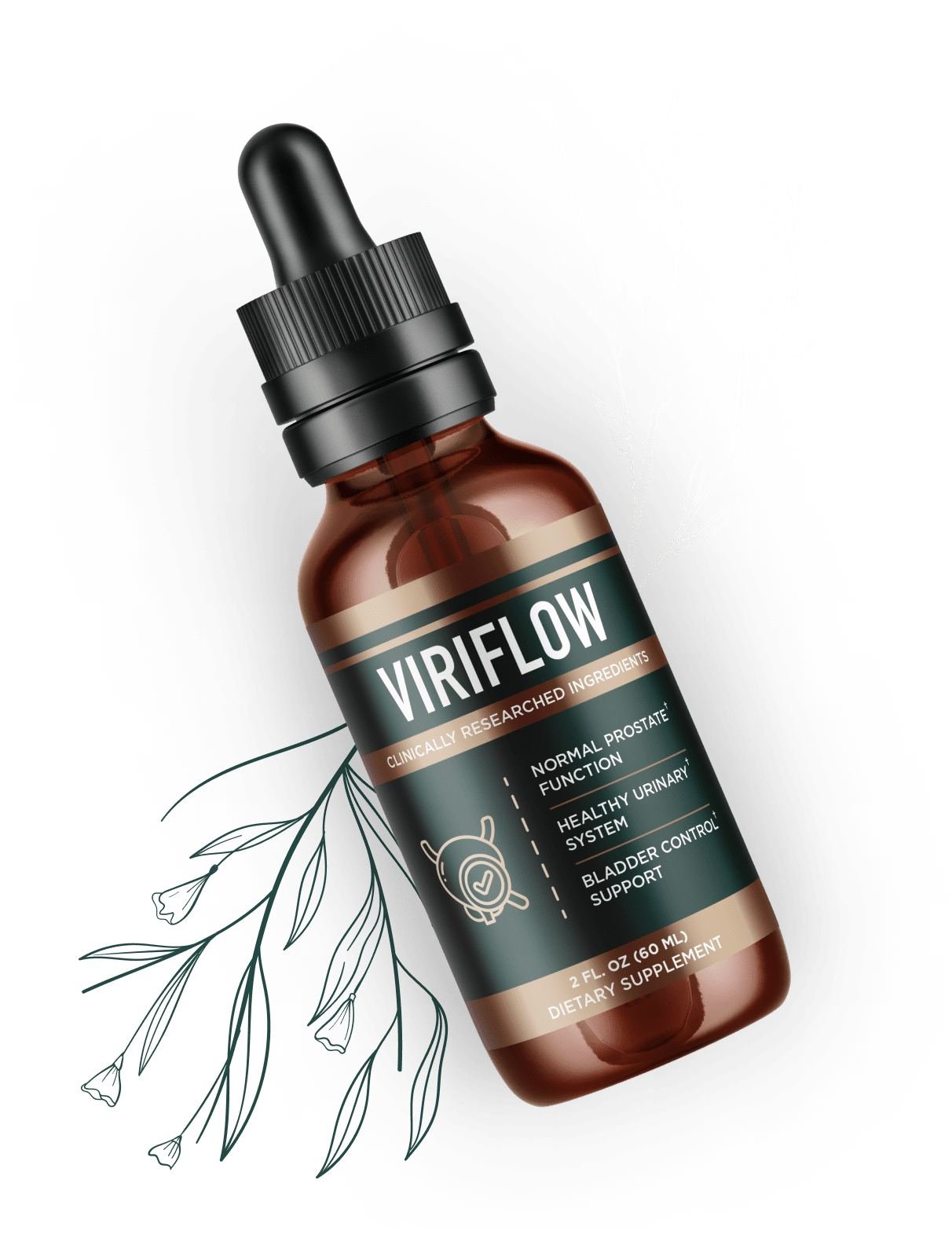 ViriFlow natural prostate health supplement bottle for better urinary flow and daily comfort